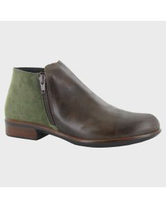 Women's Naot Helm Pecan Brown / Oily Olive Suede