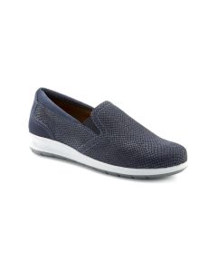 Women's Ros Hommerson Orleans Navy Snake Print / Nubuck
