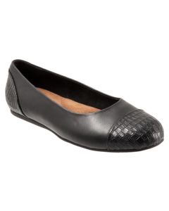 Women's Softwalk Sonoma Cap Toe Black Croco