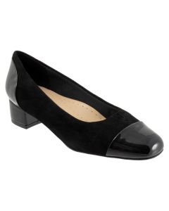 Women's Trotters Daisy Black Suede