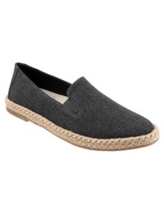 Women's Trotters Poppy Black Textile