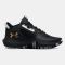 Big Kids' Under Armour Lockdown 6 Black / Metalic Gold