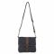 CargoIt Stonewashed Canvas Langley Crossbody Charcoal