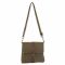 CargoIt Stonewashed Canvas Langley Crossbody Military Green