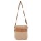 CargoIt Stonewashed Canvas Small Crossbody Bag Khaki