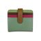 ILI 7301 Bi-Fold Credit Card Wallet Sage Multi