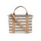 Joy Susan Kay Pencil Stripe Medium Canvas Tote Black
