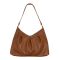 Joy Susan Sasha Pleated Hobo Crossbody Bag Saddle