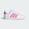 Kids' Adidas Grand Court 2.0 Cloud White / Ludid Pink / Bright Red