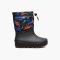 Kids' Bogs Snow Shell Real Dino Black Multi