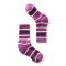 Kids' Smartwool Hike Full Cushion Striped Crew Socks Meadow Mauve