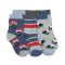 Kids' Jefferies Rescue Vehicle Pattern Crew Socks 3 Pair Pack
