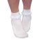 Kids' Jefferies Smooth Toe Simplicity Lace Turn Cuff Socks White