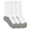 Kids' Jefferies Smooth Toe Sport Crew Socks 3 Pair Pack White / Grey