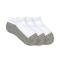 Kids' Jefferies Smooth Toe Sport Low Cut Socks 3 Pair Pack White / Grey