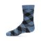 Kids' MeMoi Argyle Crew Socks Denim Heather