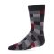 Kids' MeMoi Checkerboard Crew Socks Black