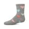 Kids' MeMoi Cozy Ribbed Graffiti Heart Crew Socks Medium Gray Heather