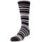 Kids' MeMoi Rings and Rungs Cotton Blend Striped Socks Black