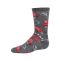 Kids' MeMoi Rocket Ship Bamboo Blend Crew Socks Charcoal