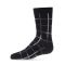 Kids' MeMoi Window Pane Crew Socks Black