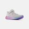 Kids' New Balance Fresh Foam Arishi v4 Bungee Lace with Top Strap Grey Matter with Mid Century Pink and Lilac Glo