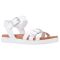 Kids' Nina Lacey White Tumbled Leather