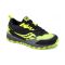 Kids' Saucony Peregrine KDZ Black / Lime