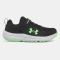 Kid's Under Armour Assert 10 AC Black / Mod Gray / Green Shock