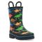 Kids' Western Chief Dino World Rain Boot Black