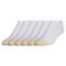 Men's Gold Toe Cotton No Show Exteded 6-Pack White