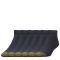 Men's Gold Toe Cotton Quarter Extended 6-Pack Black