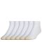 Men's Gold Toe Cotton Quarter Extended 6-Pack White