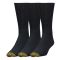 Men's Gold Toe Fluffies Crew Extended 3-Pack Black