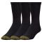 Men's Gold Toe Ultra Tec Crew 3-Pack Black