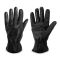 Men's Isotoner Leather Water Repellent Touchscreen Gloves Black