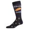 Men's MeMoi Happy Challah Days Crew Socks Navy