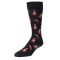 Men's MeMoi Hot Stuff Sriracha Crew Socks Black