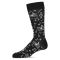Men's MeMoi Musical Notes Crew Socks Black