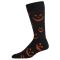 Men's MeMoi Pumpkin Faces Crew Socks Black