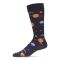 Men's MeMoi Stellar Outerspace Crew Socks Navy