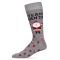 Men's MeMoi Team Santa Holiday Crew Socks Medium Gray Heather