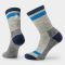 Men's Smartwool Everyday Larimer Light Cushion Crew Socks Taupe / Natural Marl
