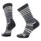 Men's Smartwool Everyday Spruce Street Zero Cushion Crew Socks Black / White