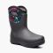 Women's Bogs Neo-Classic Mid Cartoon Flower Black Multi