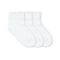 Women's / Youth's Jefferies Smooth Toe Sport Quarter Socks 3 Pair Pack White
