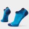 Men's Smartwool Run Zero Cushion Low Ankle Socks Laguna Blue