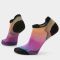 Women's Smartwool Run Zero Cushion Ombre Print Low Ankle Socks Tandoori Orange