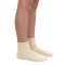 Women's Jefferies Smooth Toe Turn Cuff Organic Cotton Socks Natural