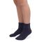 Women's Jefferies Smooth Toe Turn Cuff Organic Cotton Socks Navy